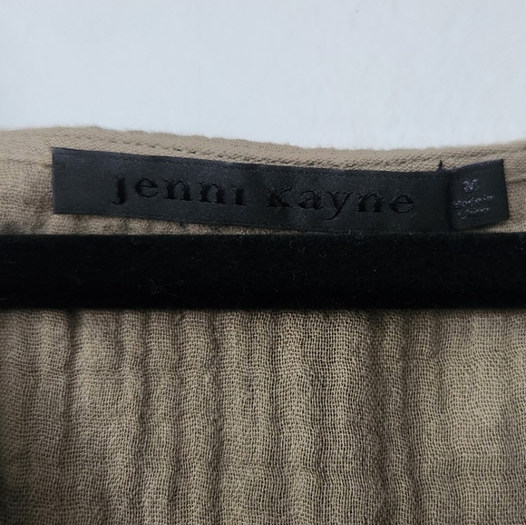 Jenni Kayne Cypress V Neck Cotton Caftan Midi Dress In Sage Medium - Picture 6 of 7